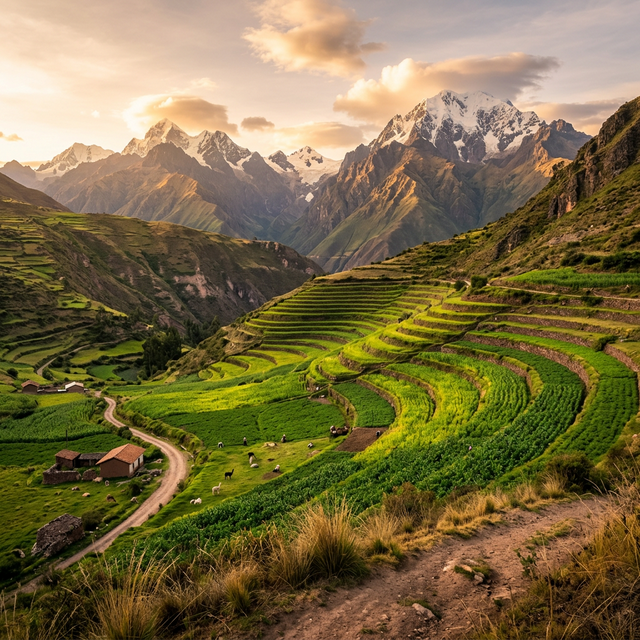 Paisaje de los Andes peruanos